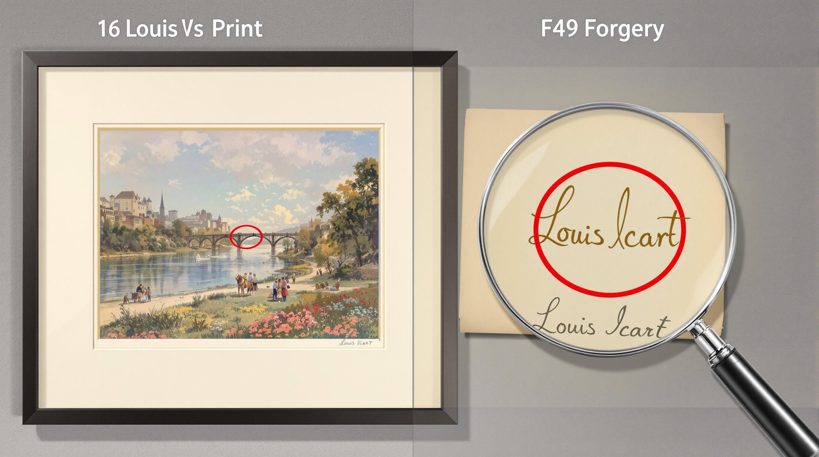 Detailed view of Louis Icart etching showing the fine aquatint technique and hand-coloring