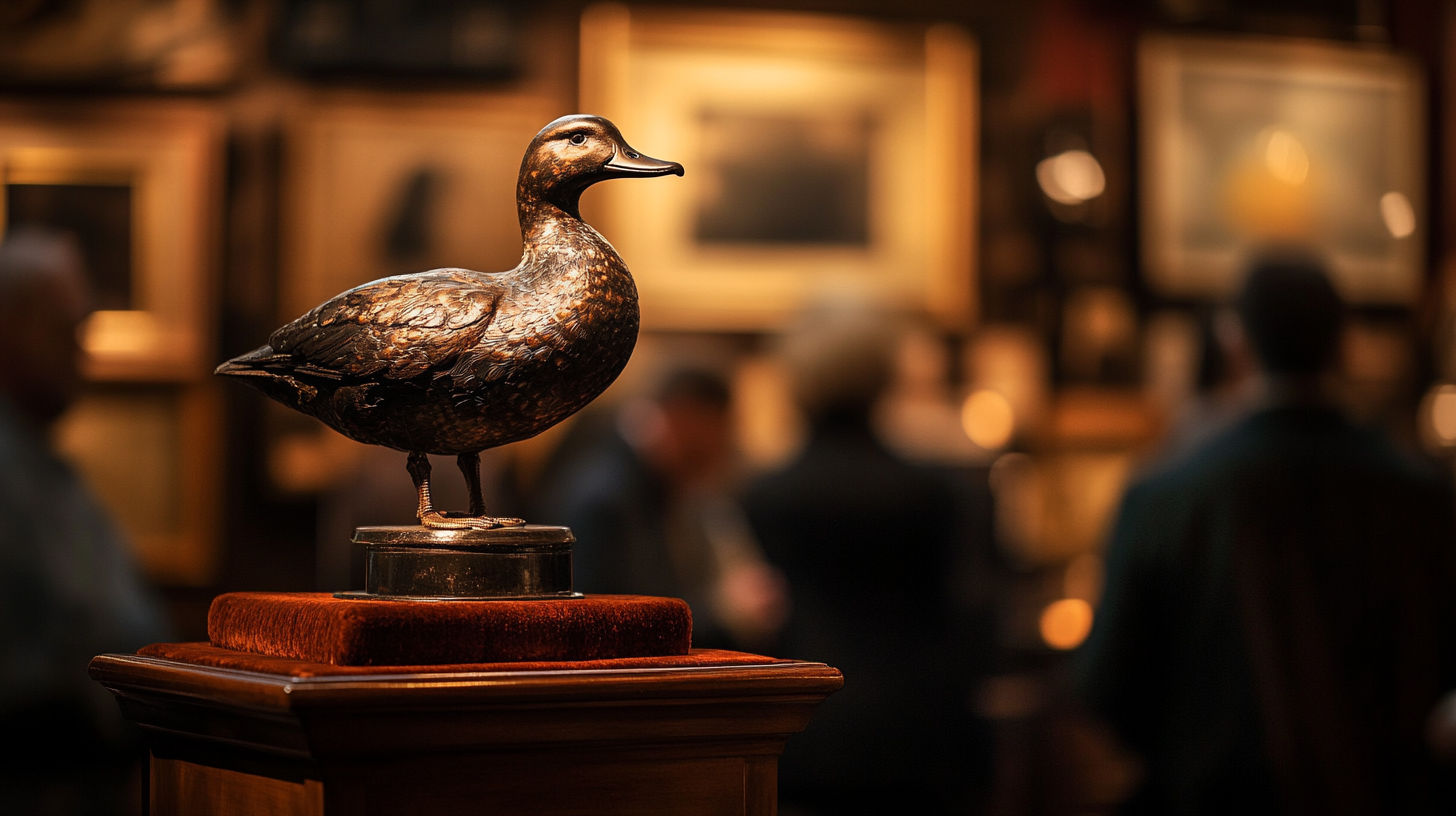 Rare antique wooden duck decoys from renowned American carvers showing authentic patina and craftsmanship