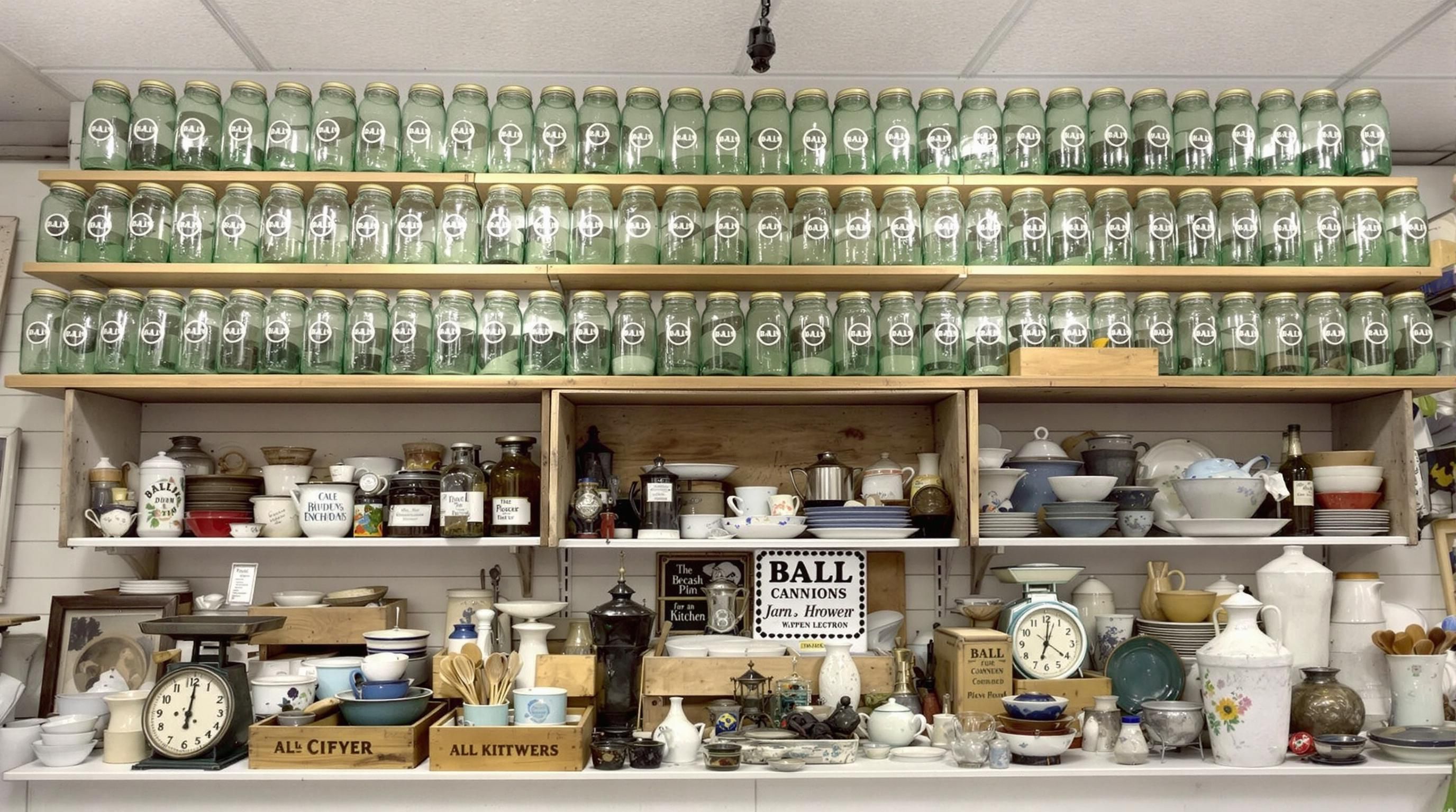 Various Ball jar logos showing evolution through different time periods