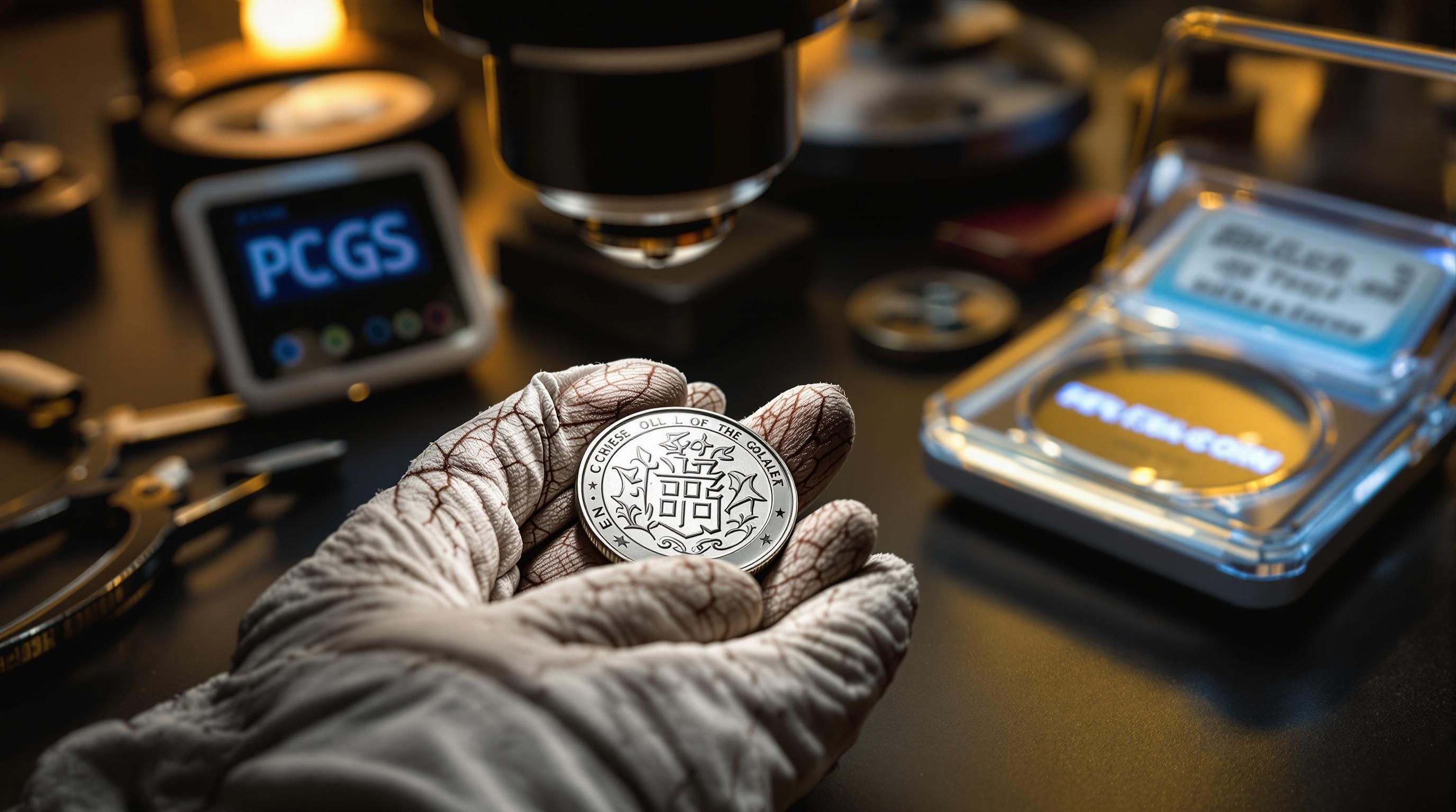 Authentication features and mintmarks visible on genuine old Chinese silver coins