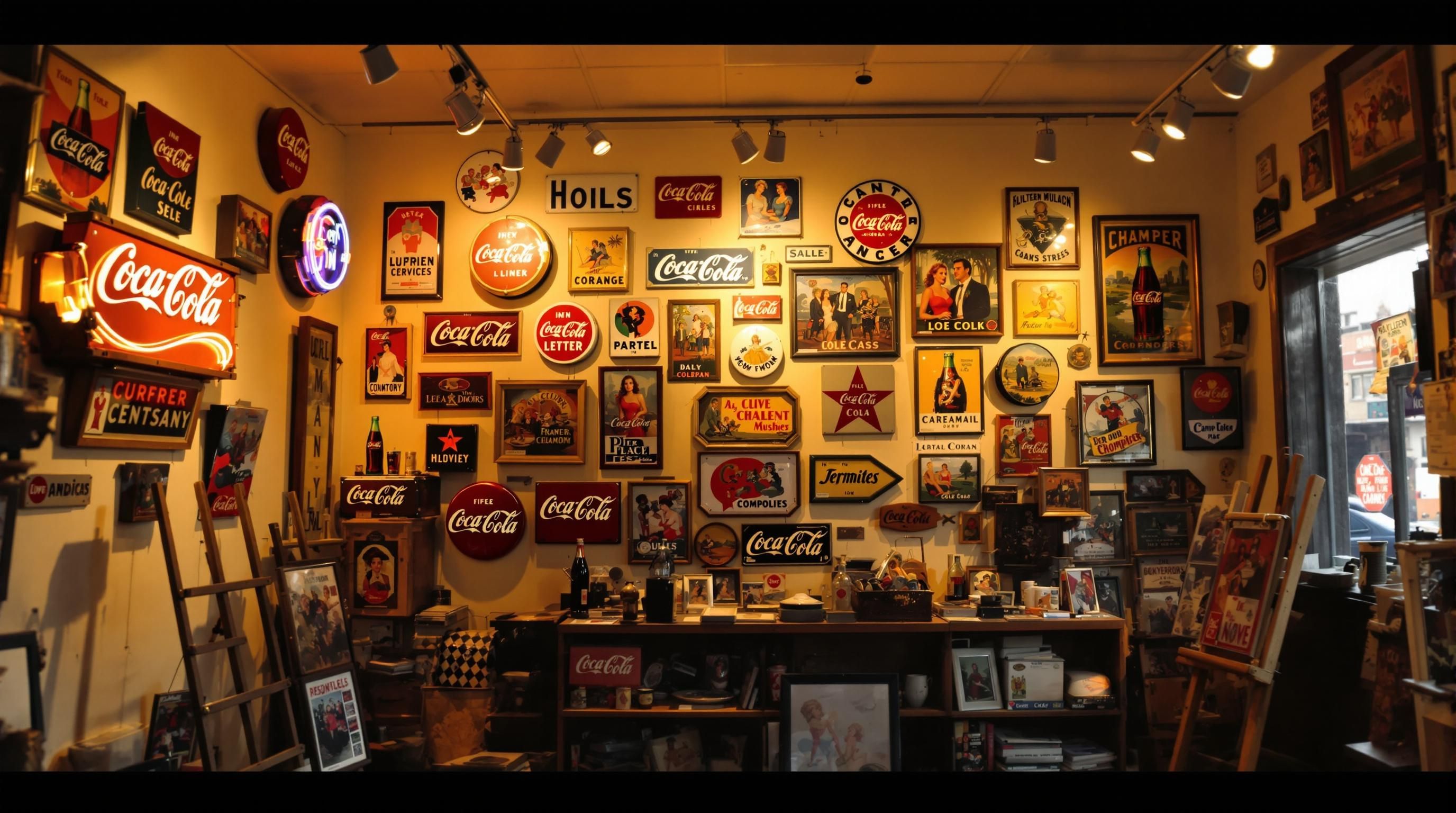 Rare 1930s Coca-Cola fishtail metal sign showing excellent preservation