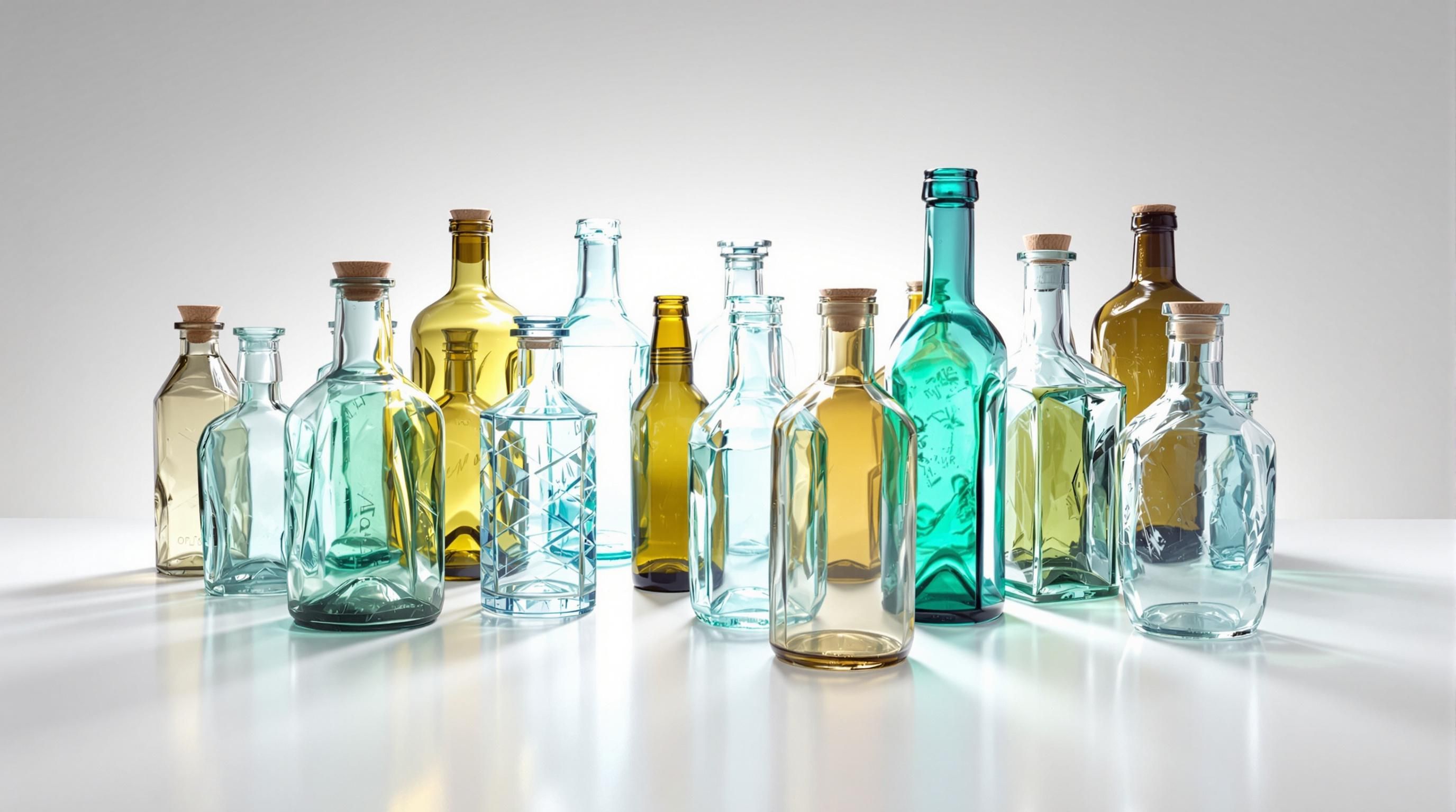 Close-up of a bottle showing mold seams running up the side