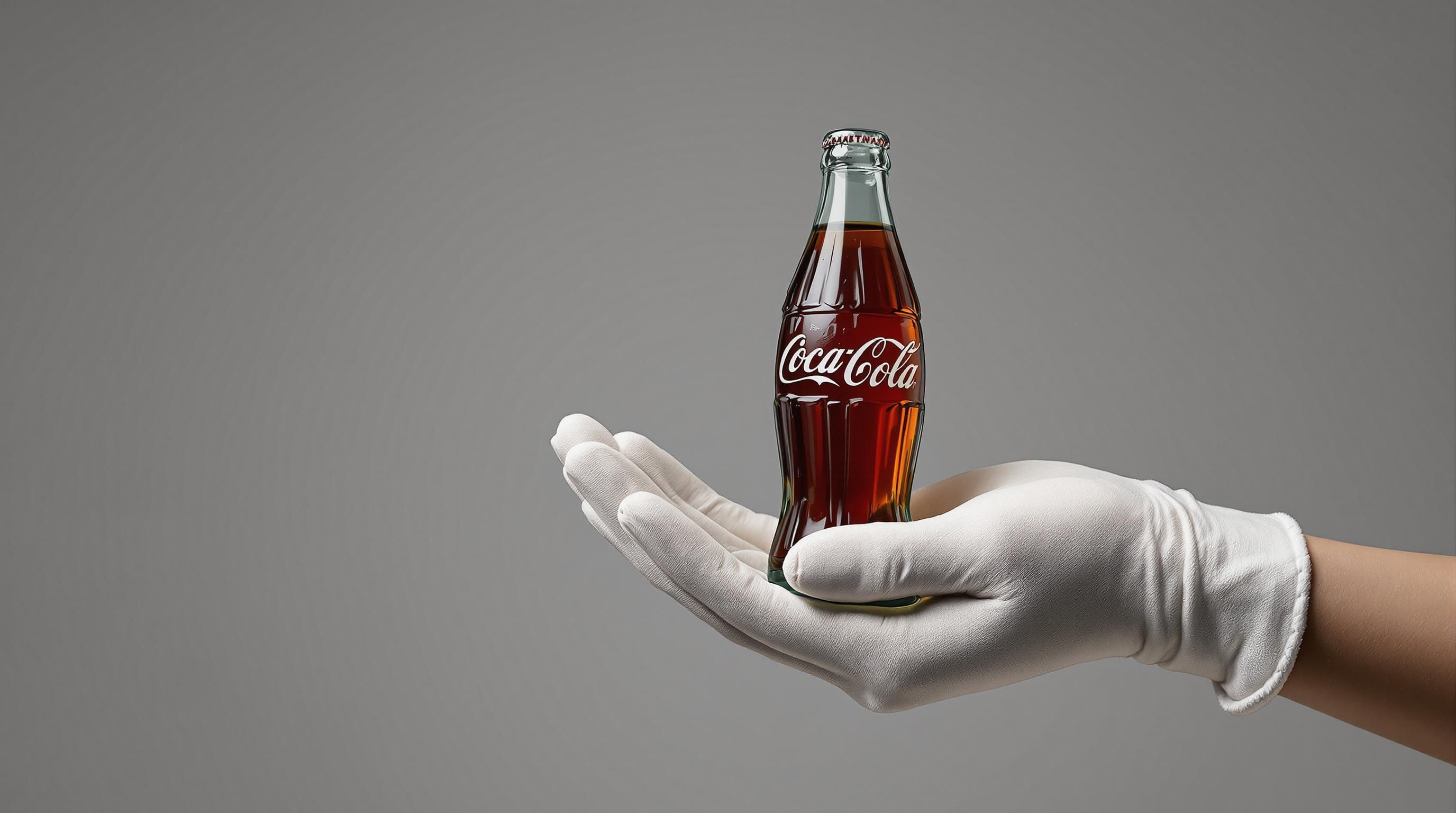 Collection of straight-sided Coca-Cola bottles from the early 1900s