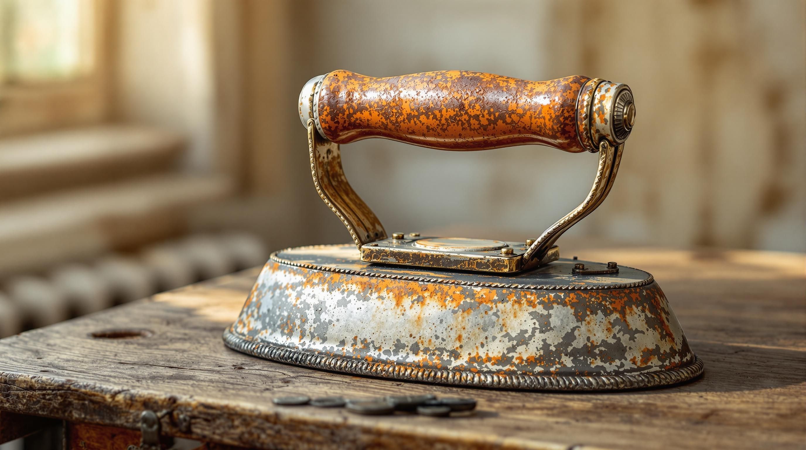 Collection of vintage and antique sad irons showing different styles and manufacturers