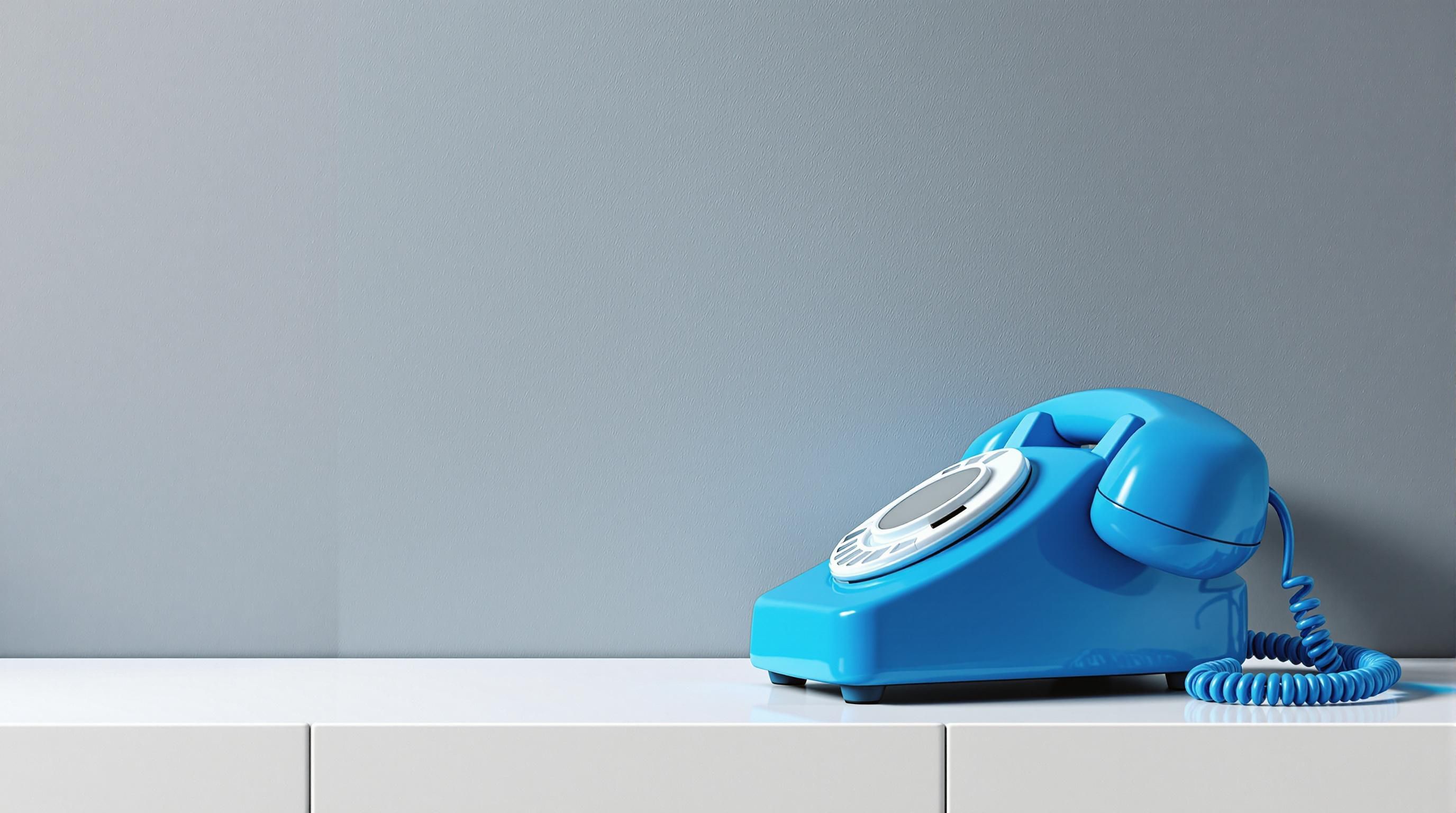 Colorful vintage rotary phones in red, green, and blue