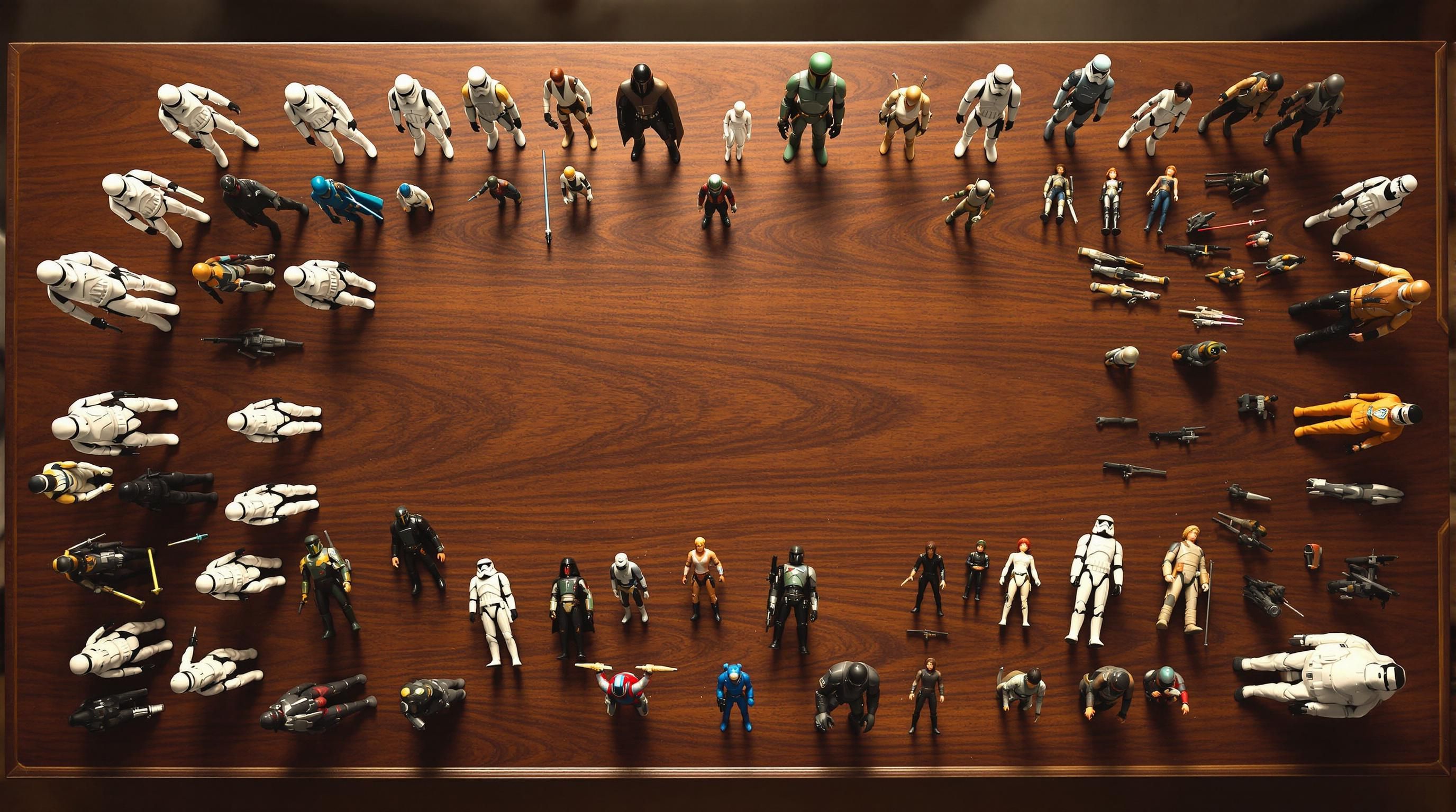 Close-up of vintage Star Wars figure date stamps and manufacturer markings