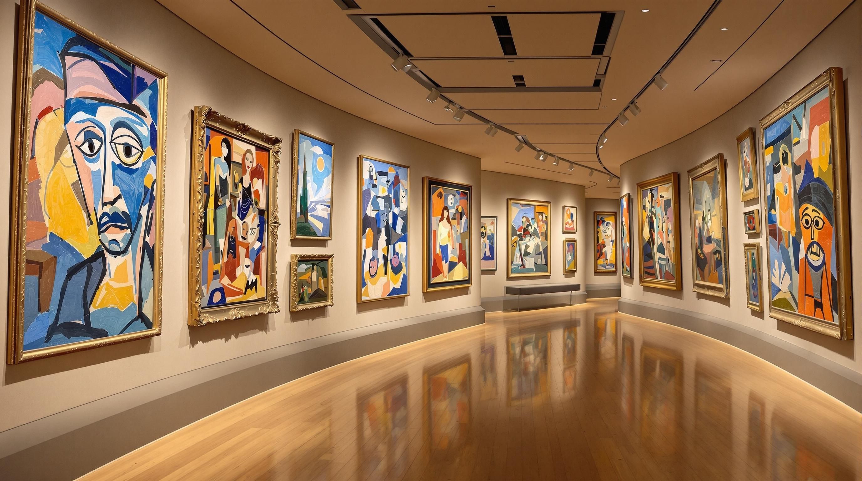Pablo Picasso prints on display with price tags