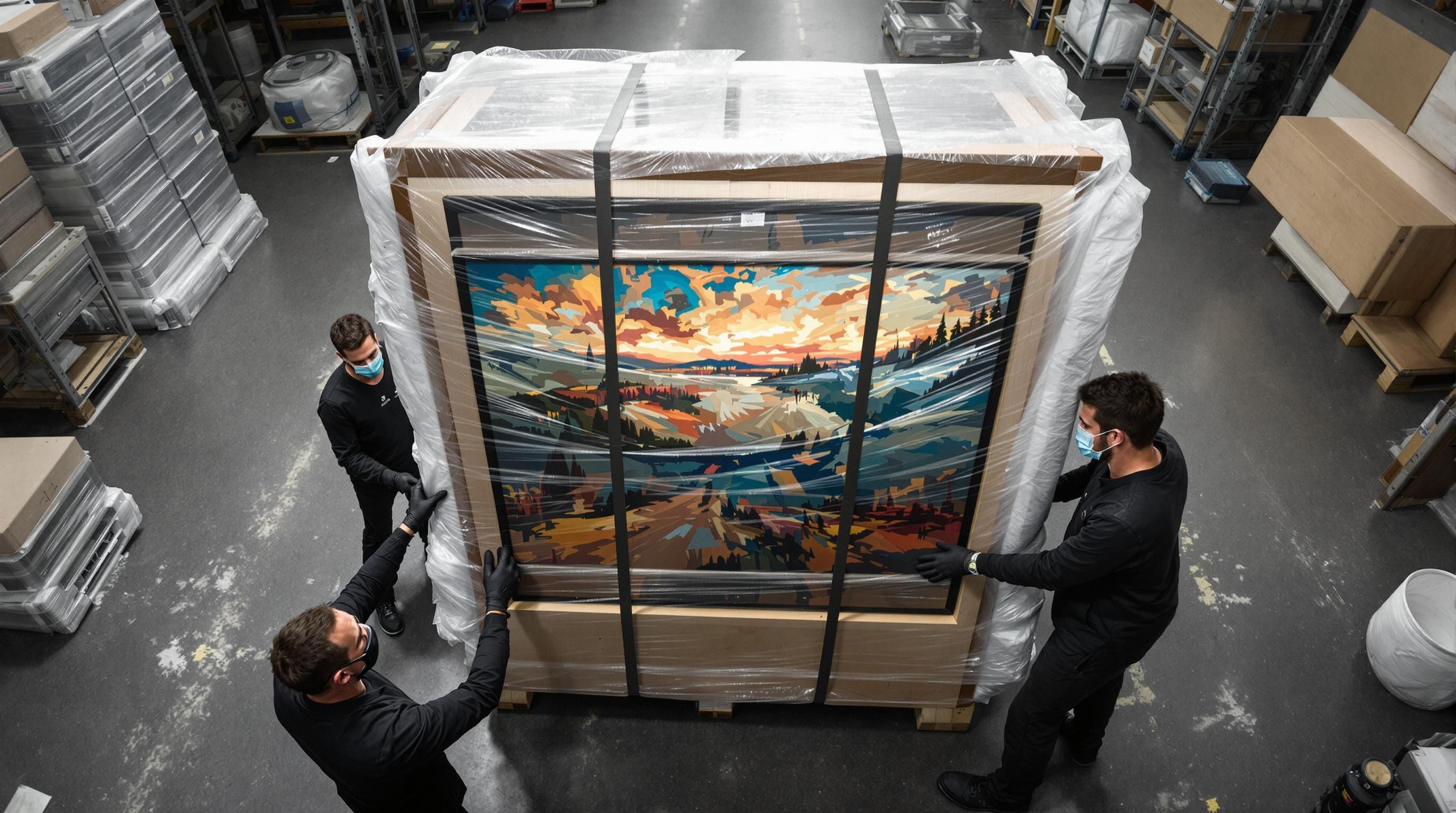 Fine art and antiques being carefully evaluated by an appraiser