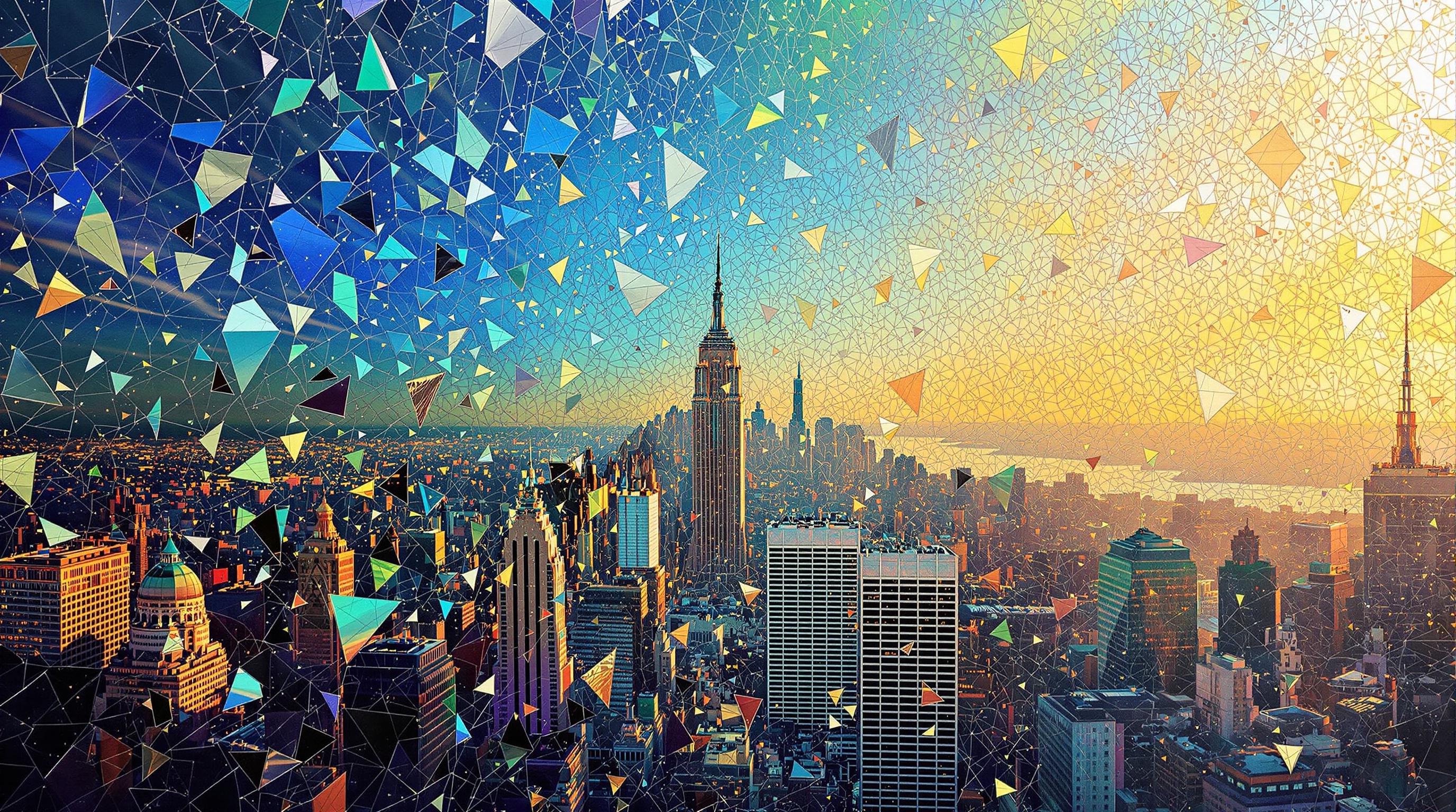 Close-up of shattered value art technique showing detailed shading methods