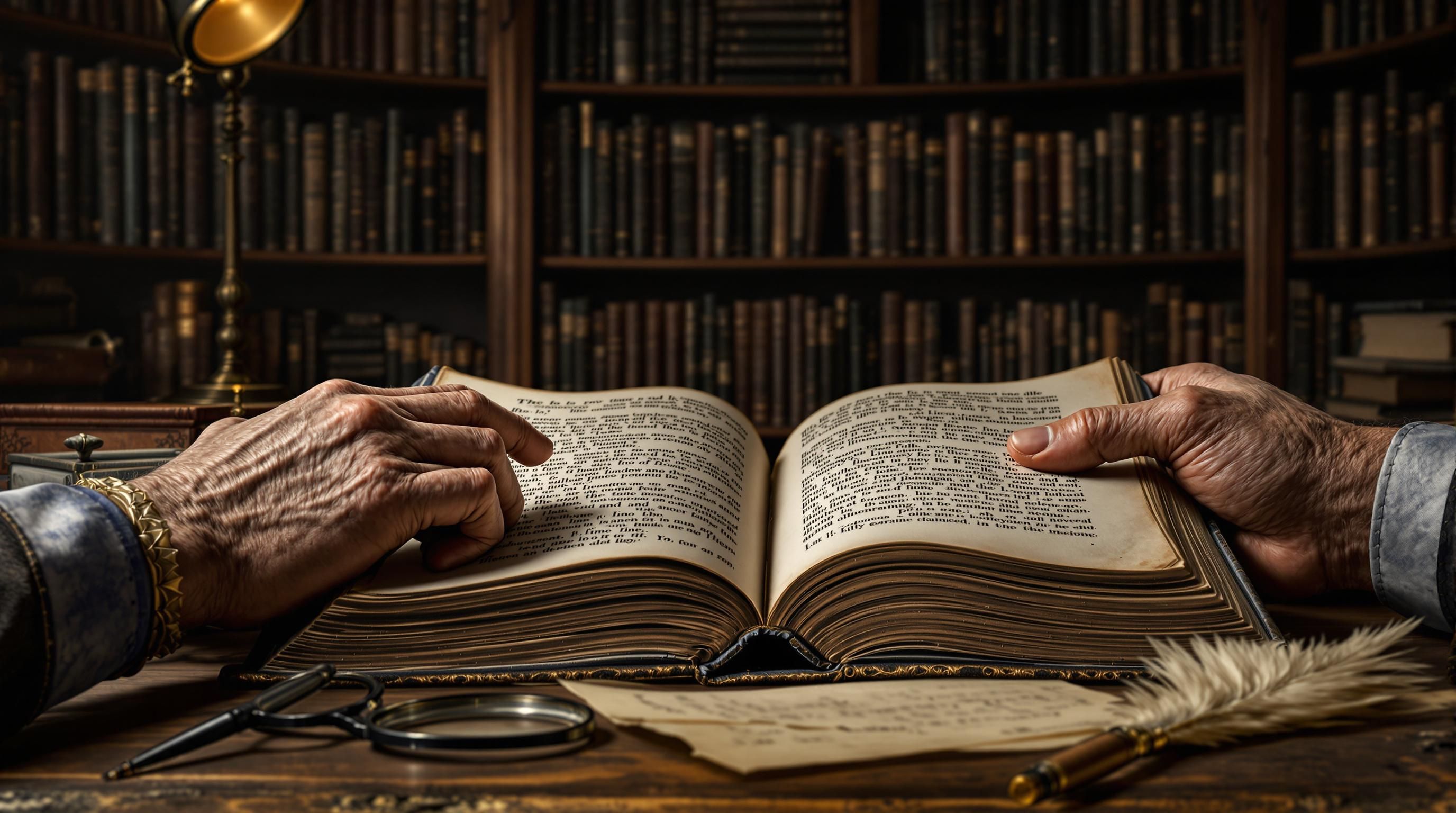 Book showing different condition issues including foxing on pages and worn binding