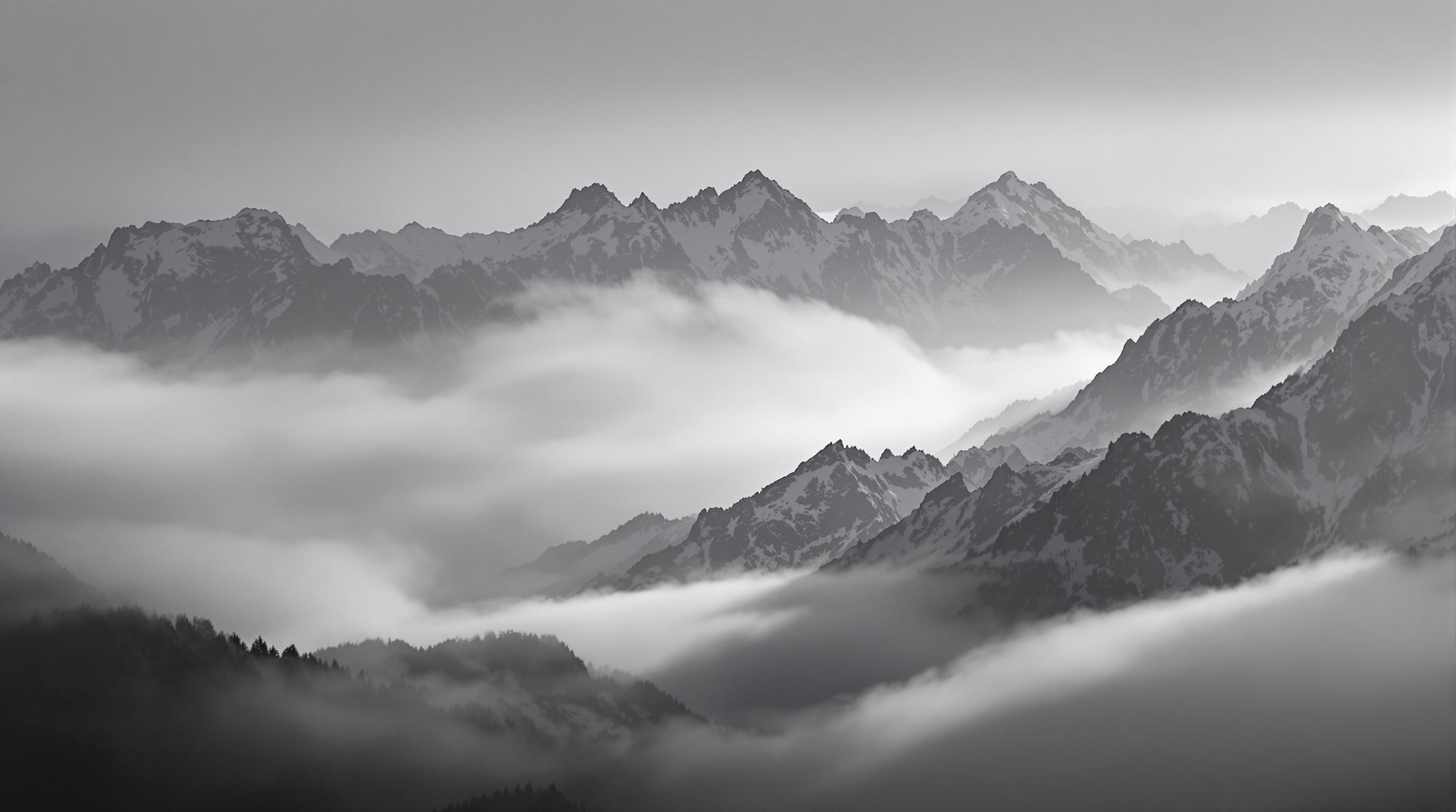 An artwork demonstrating how value creates focal points and depth