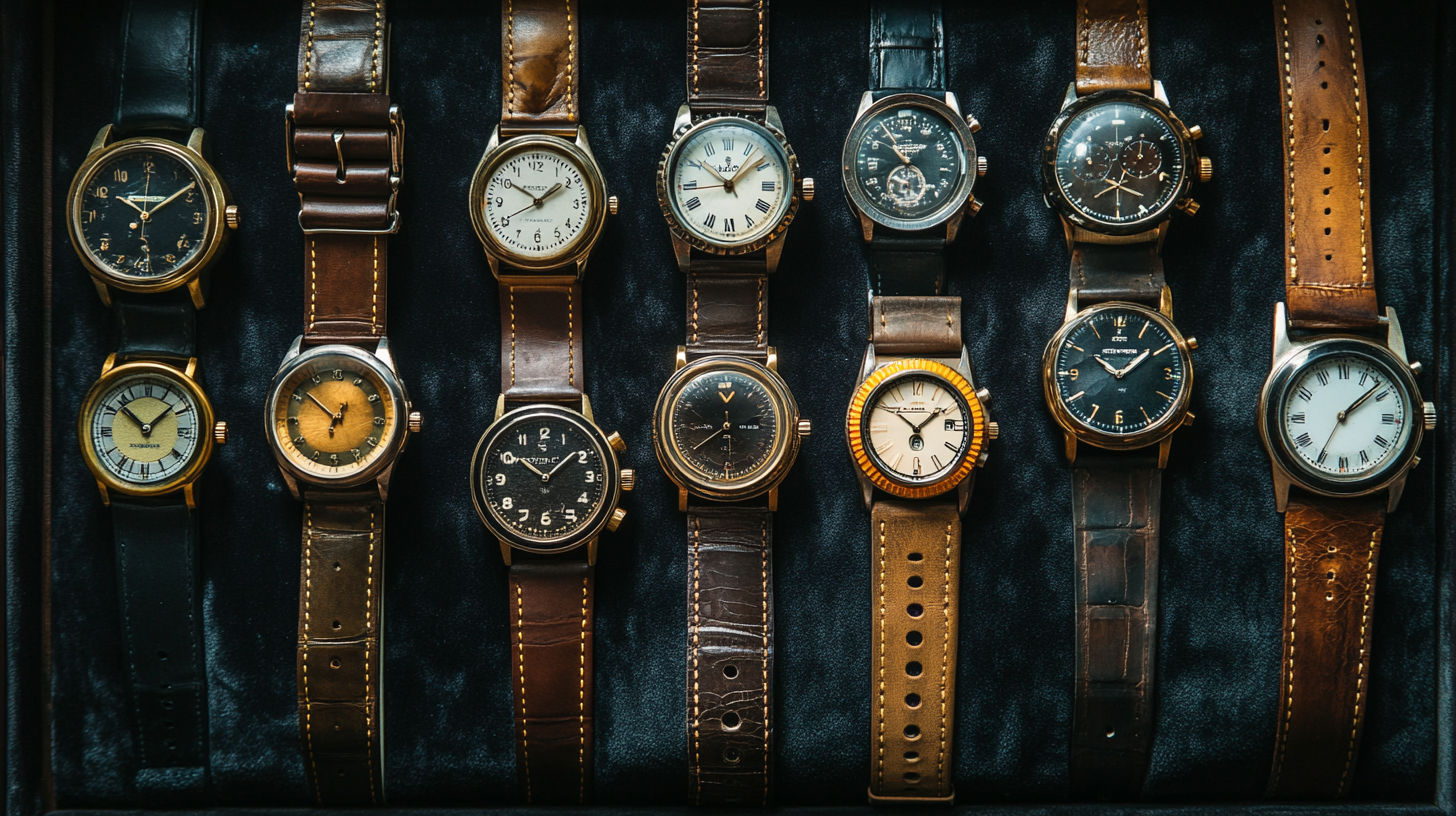 Close-up of a vintage Rolex watch showing the intricate dial and craftsmanship