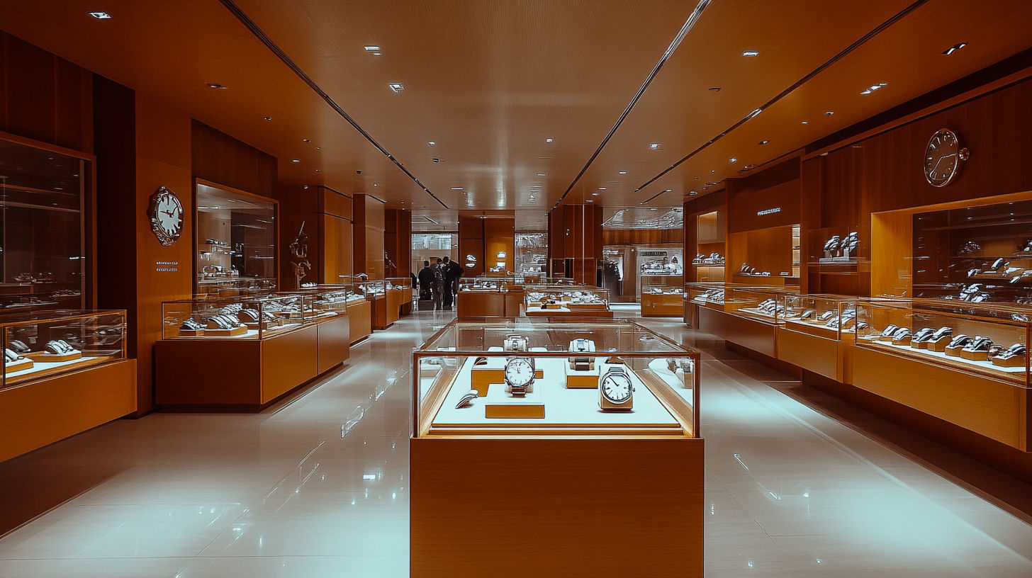 Vintage luxury watches displayed as investment pieces with price charts
