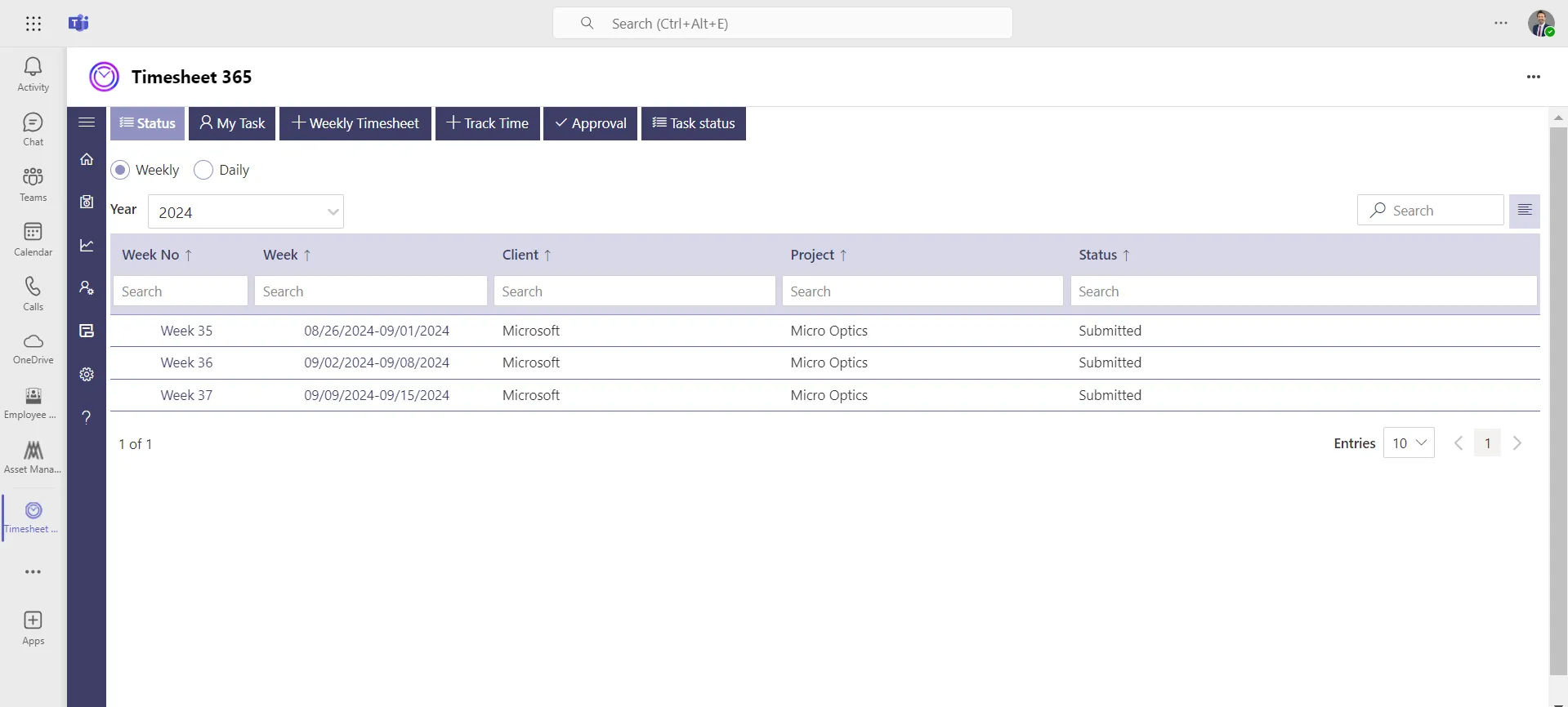 Timesheet
