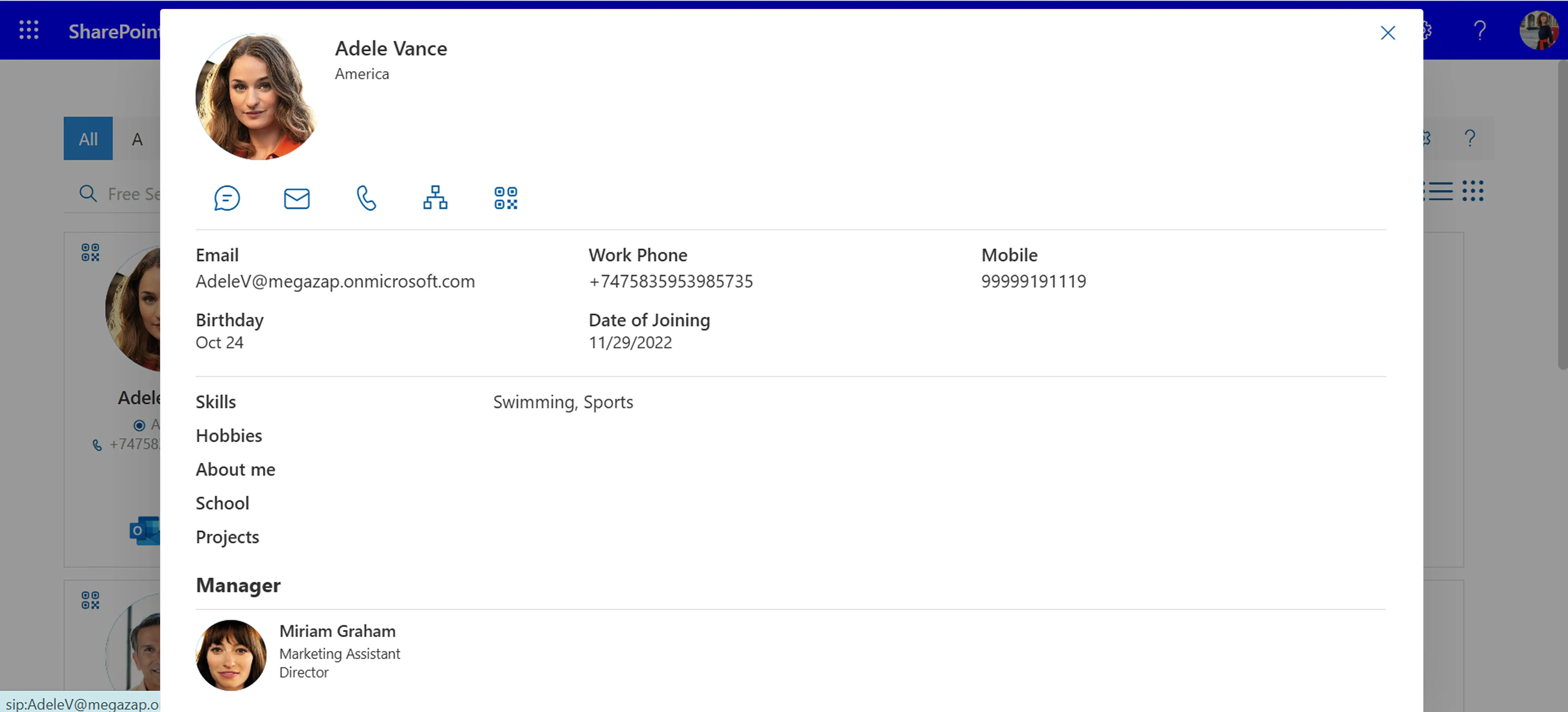 employee information