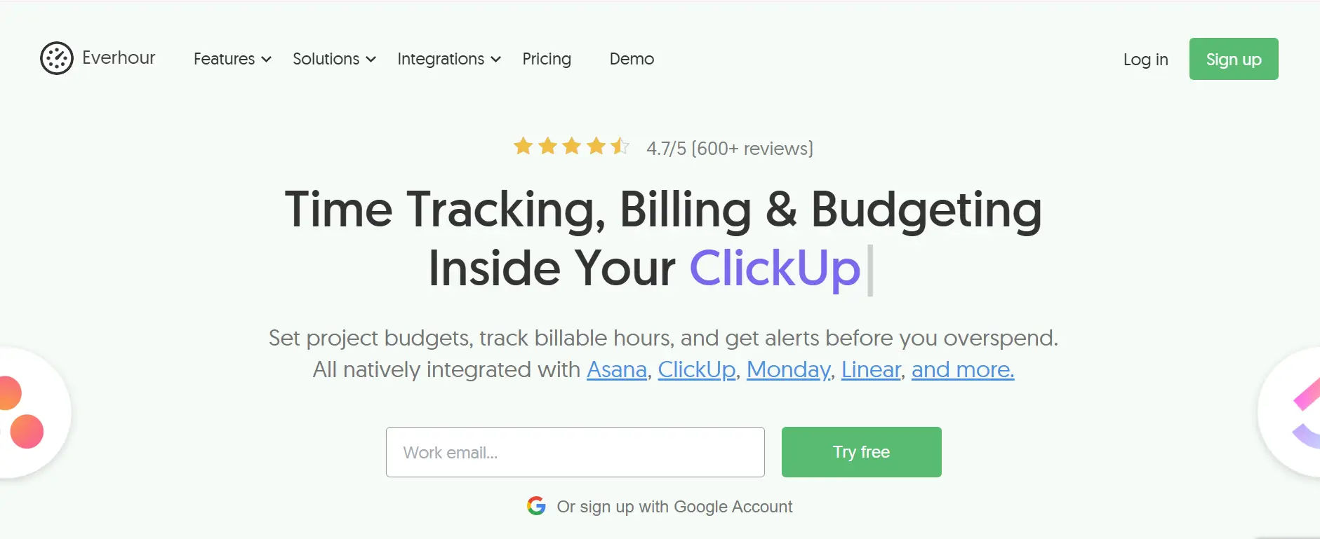 everhour time tracking