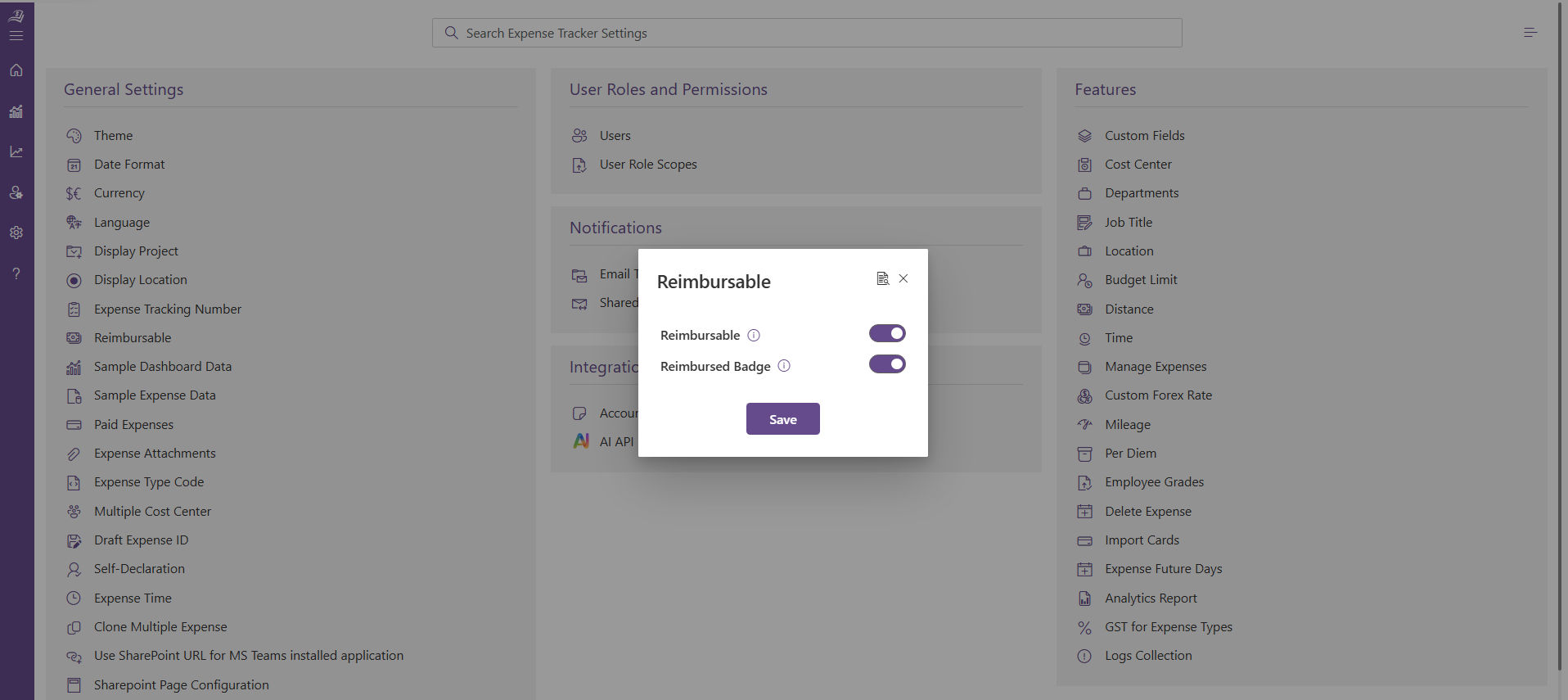 Expense management platform