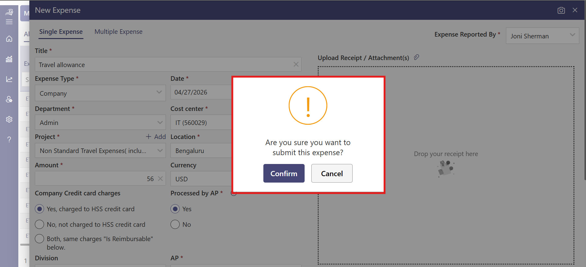 expense submission software