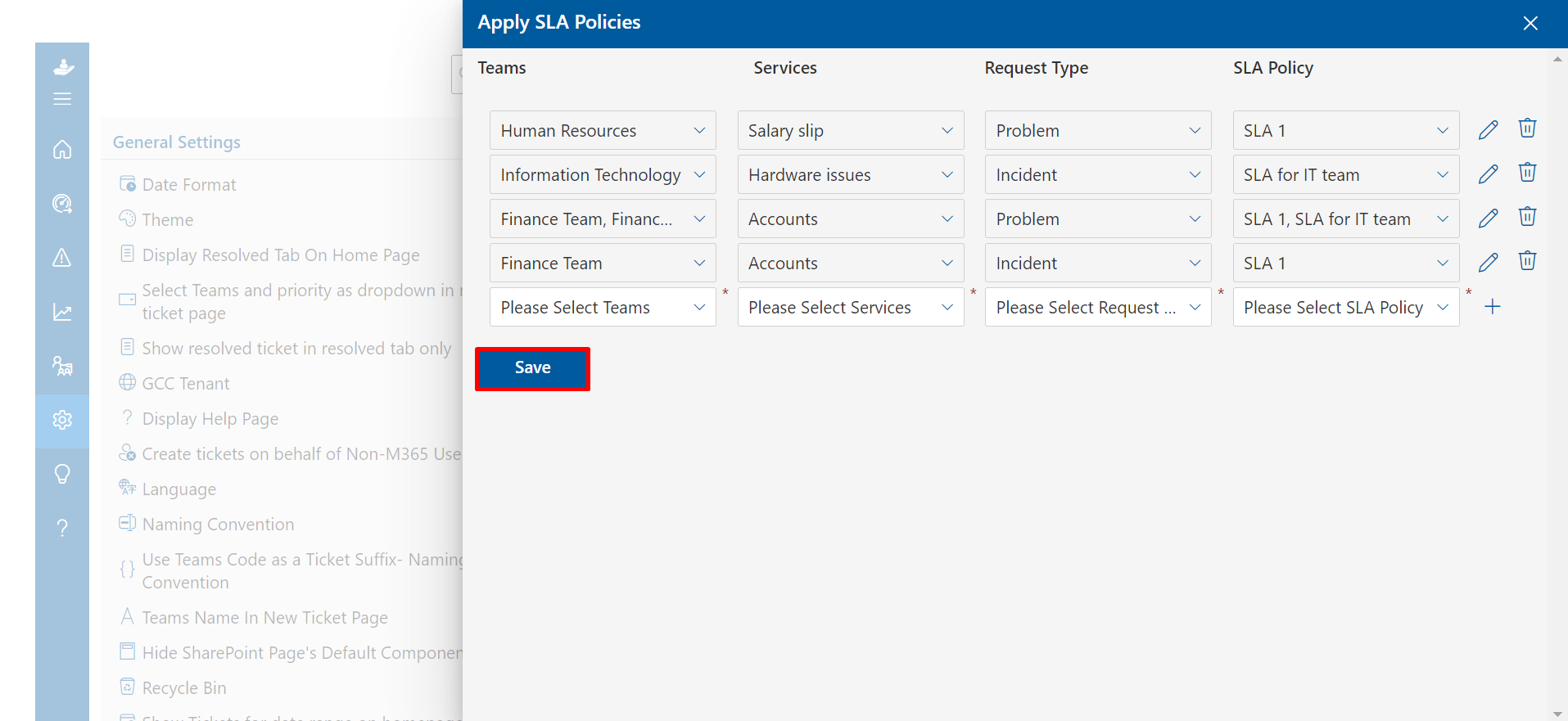helpdesk SLA