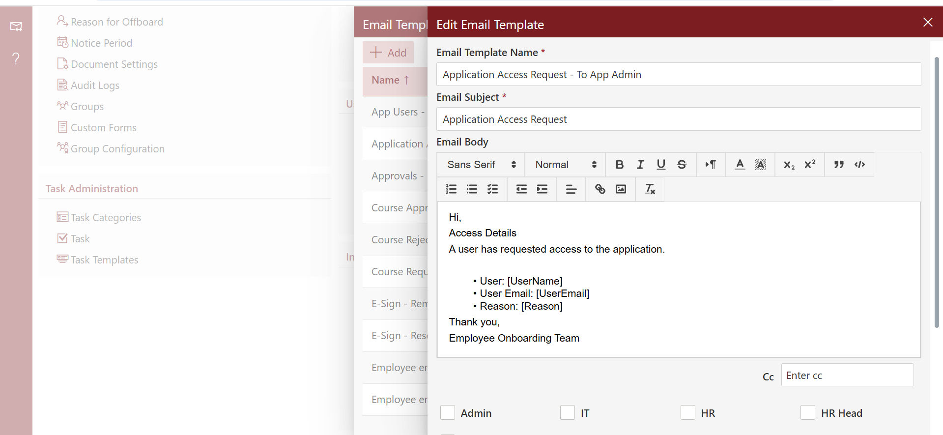 New Employee Onboarding Email Template