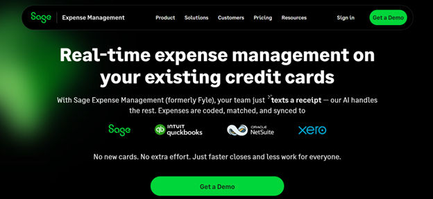 sage expense monitoring tool