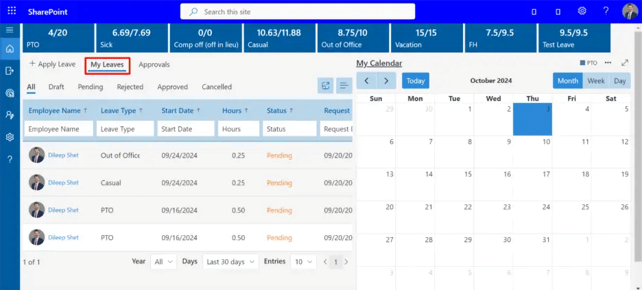 employee time off tracking software