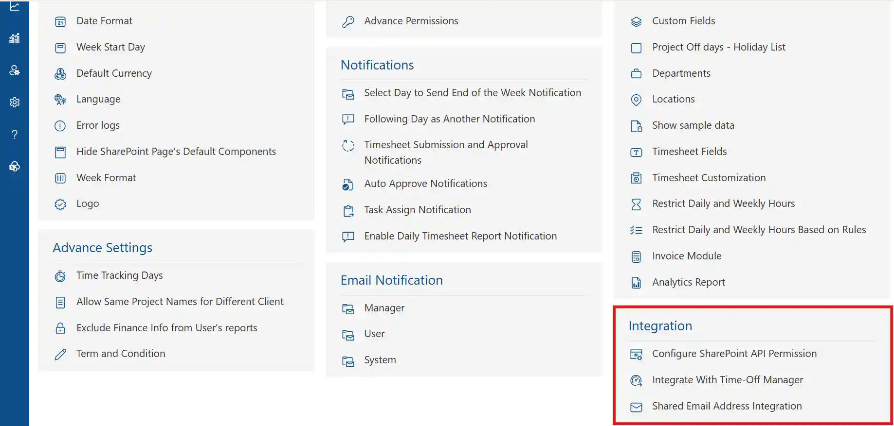sharepoint integration