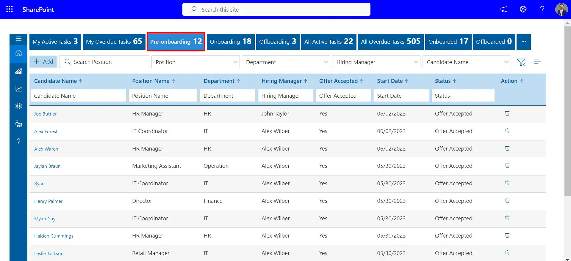 Microsoft Employee Onboarding