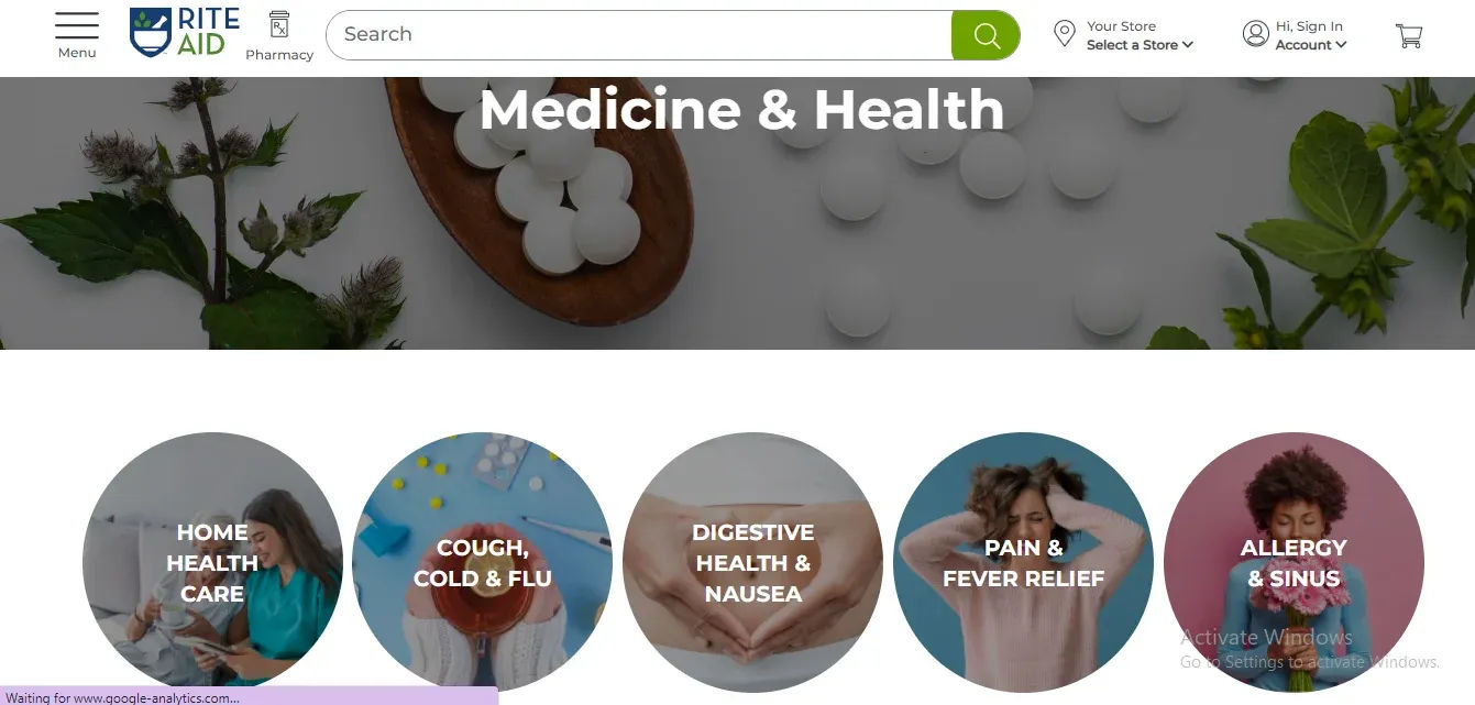 RiteAid Online Medicine Delivery App