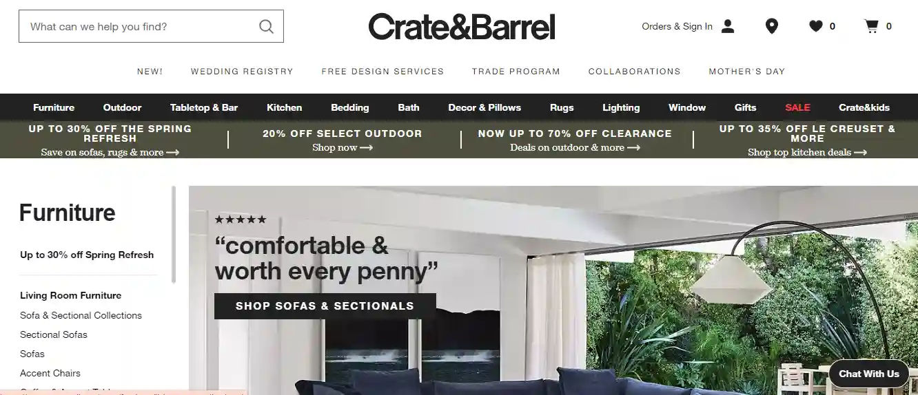 Crate & Barrel