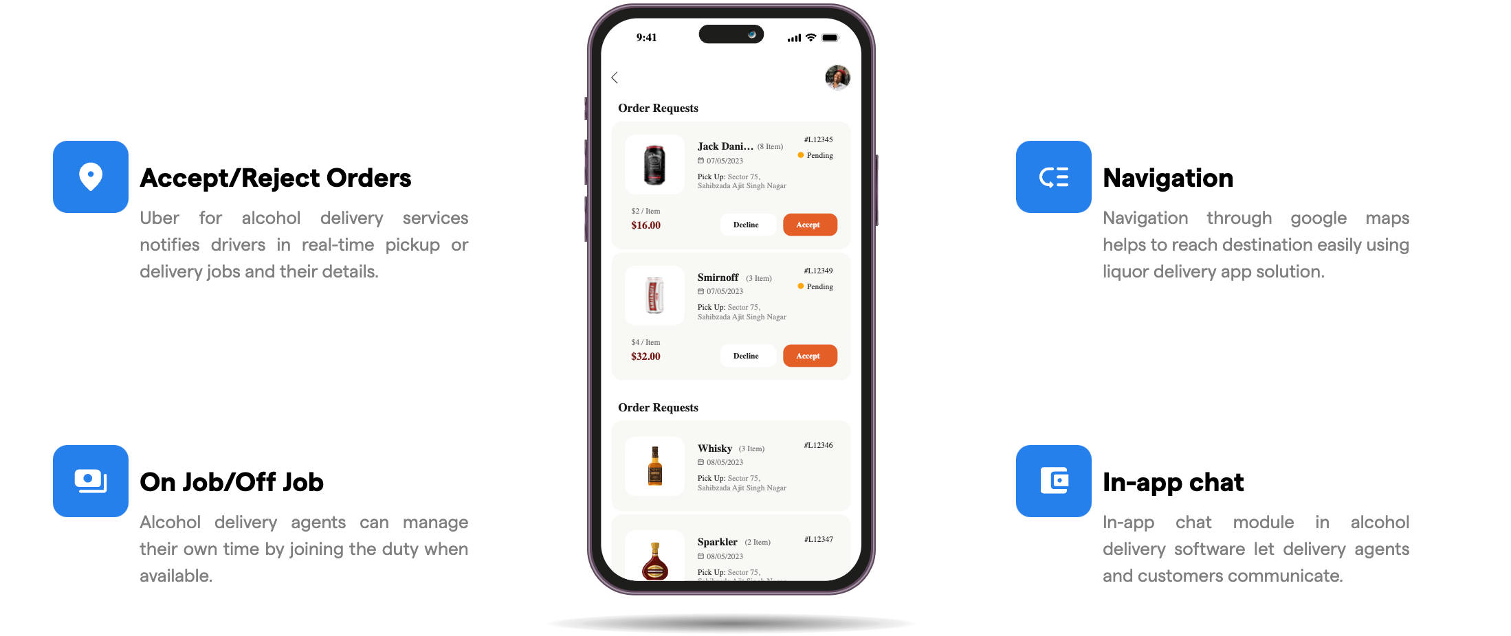 Alcohol delivery app - appsrhino