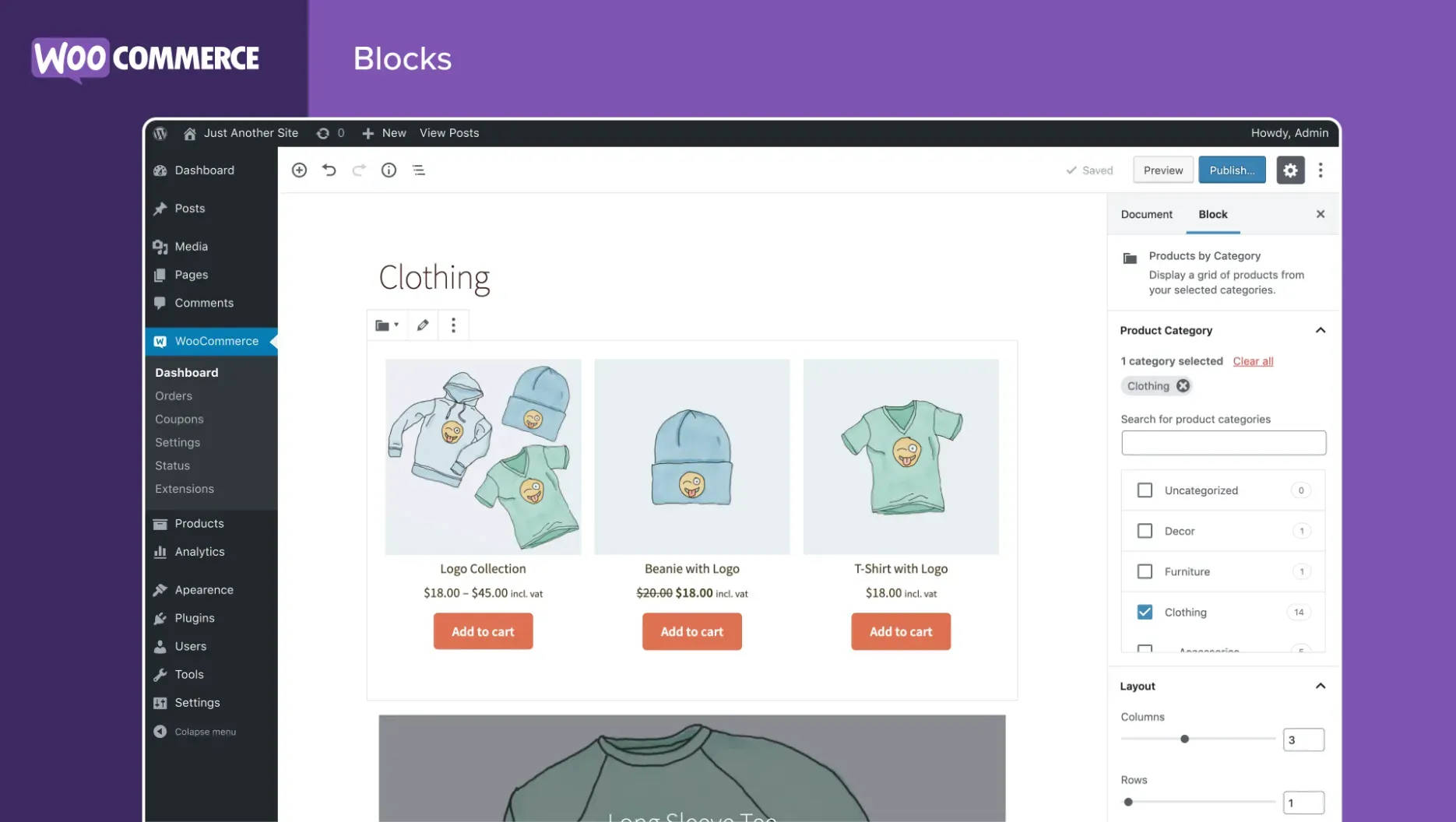 WooCommerce is a WordPress plugin that allows you to sell your products online