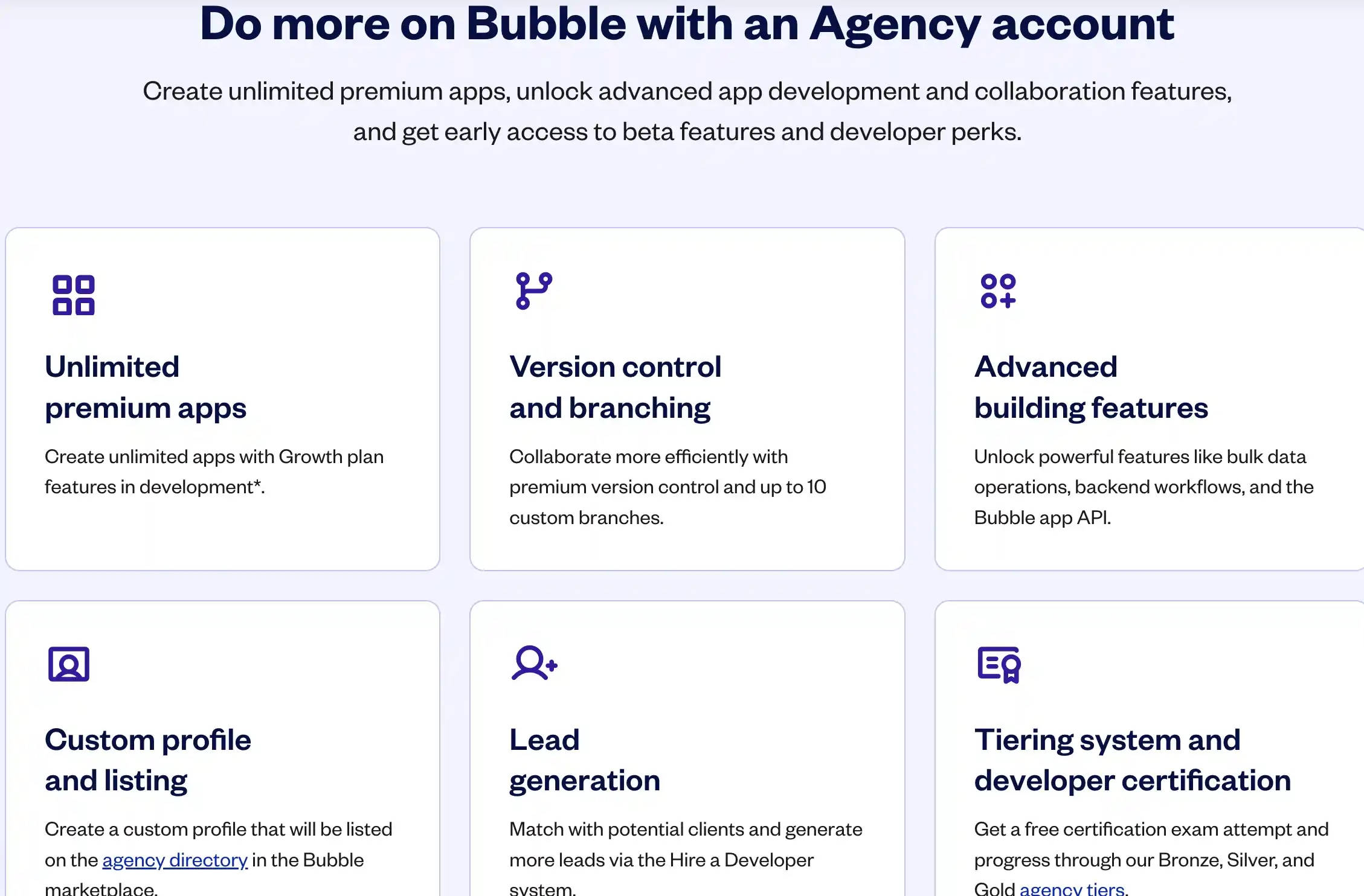 Bubble Use Cases