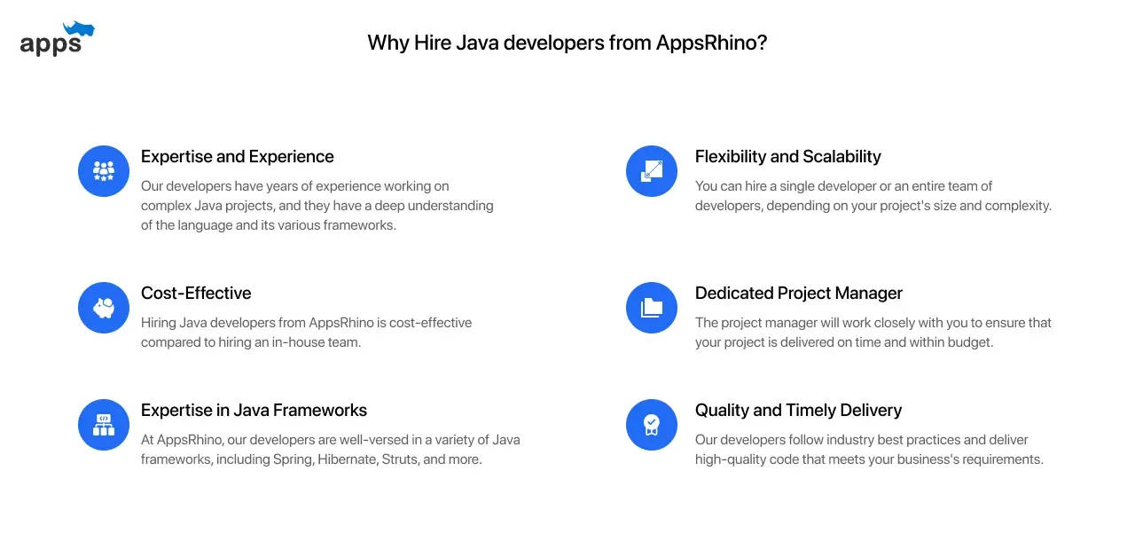 Why hire Java developers from AppsRhino?