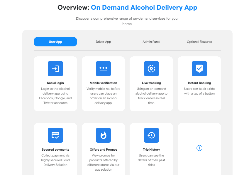 Features of AppsRhino Developed Beer Delivery App