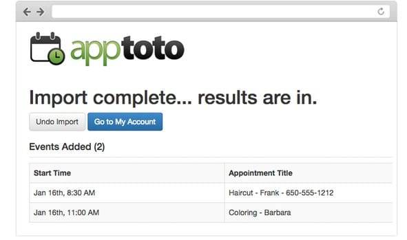 Apptoto ingtegrates with custom calendars