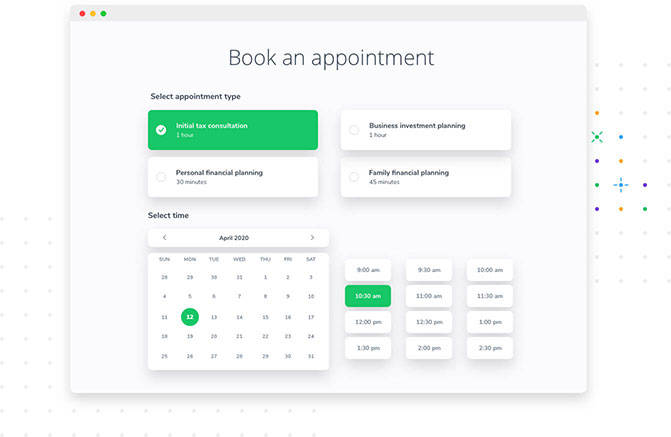 Book appointments with Apptoto