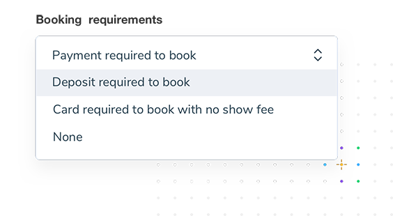Accept payments when appointments are booked