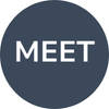 icon showing the word meet for a meeting