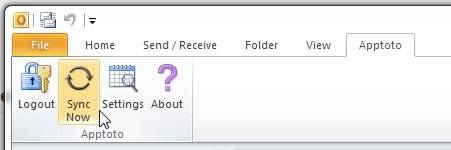Apptoto Outlook Setup