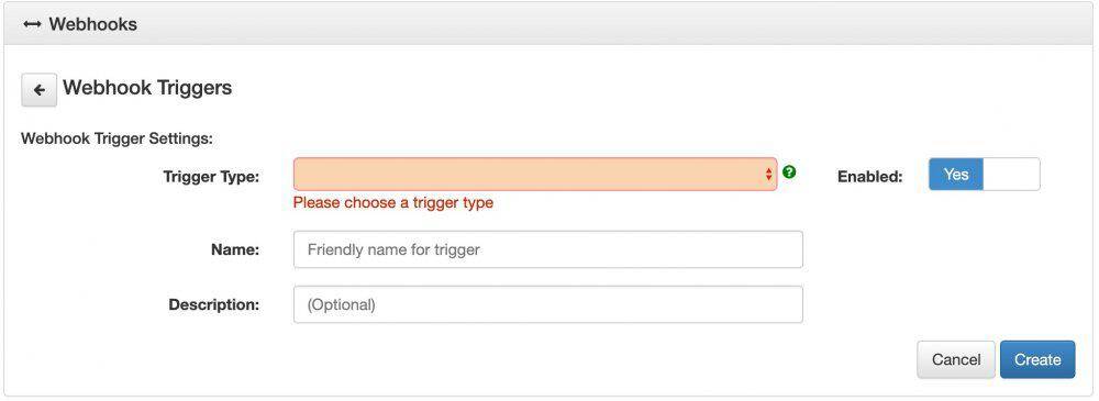 apptoto webhook trigger type