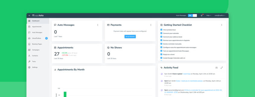 apptoto dashboard
