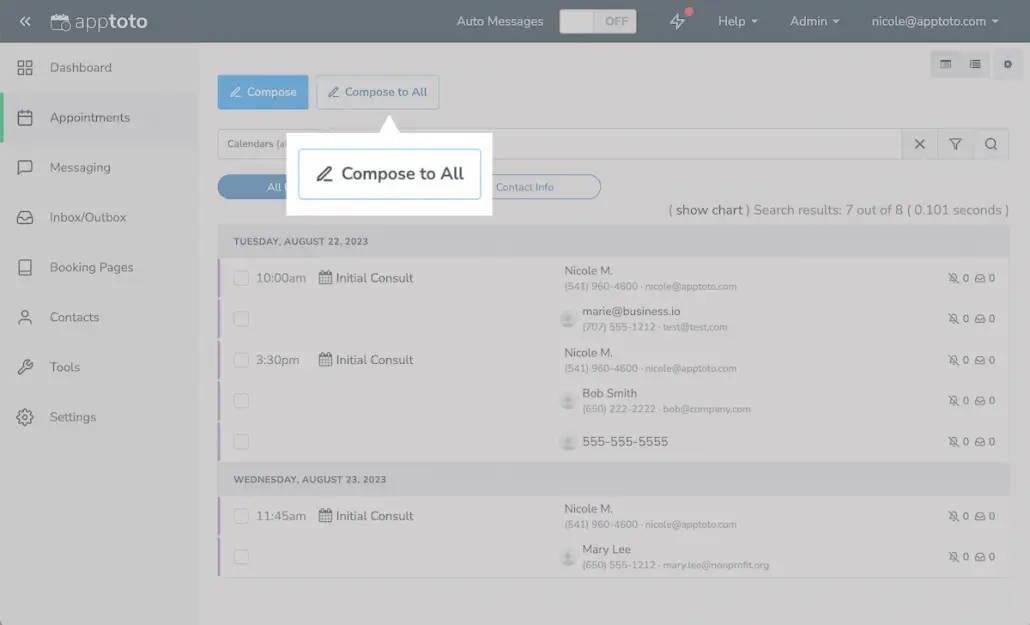 Introducing “Compose to All” Appointments