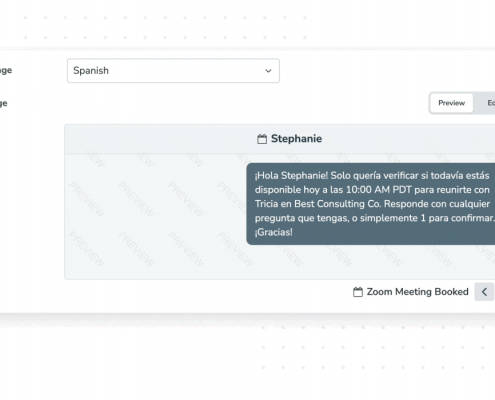 Apptoto uses AI to translate your custom appointment messages to different languages