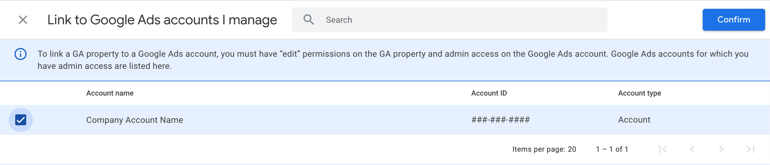 Look Google Ads account to GA4