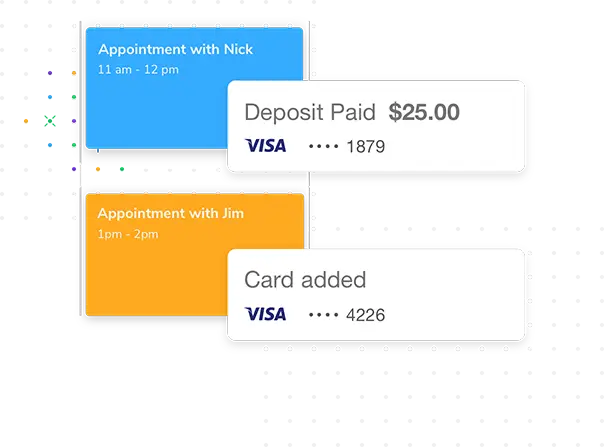 Collecting payments during the booking process is a good online scheduling best practice.