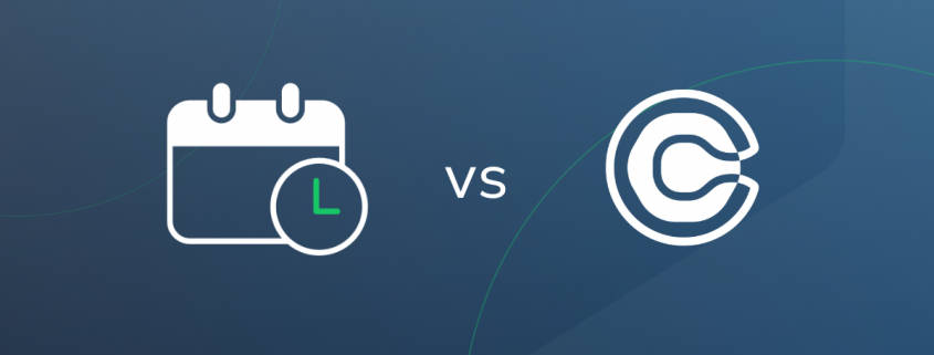 Apptoto versus Calendly logo hero