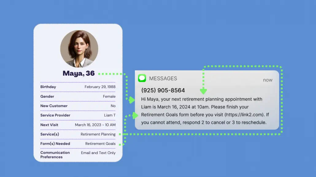 Craft Personalized Appointment Reminder Texts for Every Client with Automation