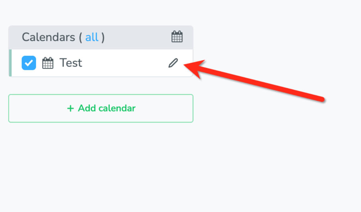 Edit calendar setting on Apptoto Appointments page