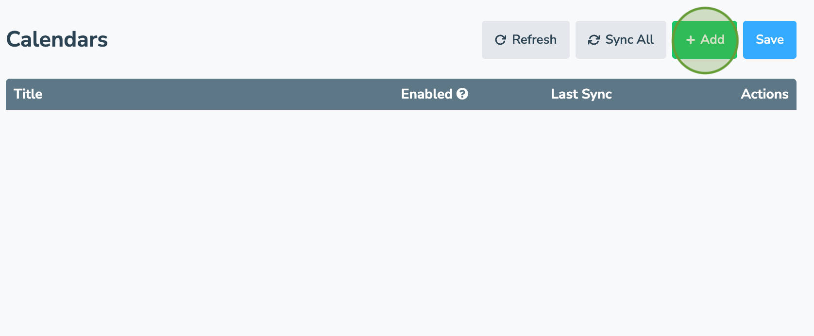 Add a new appointment calendar to apptoto 
